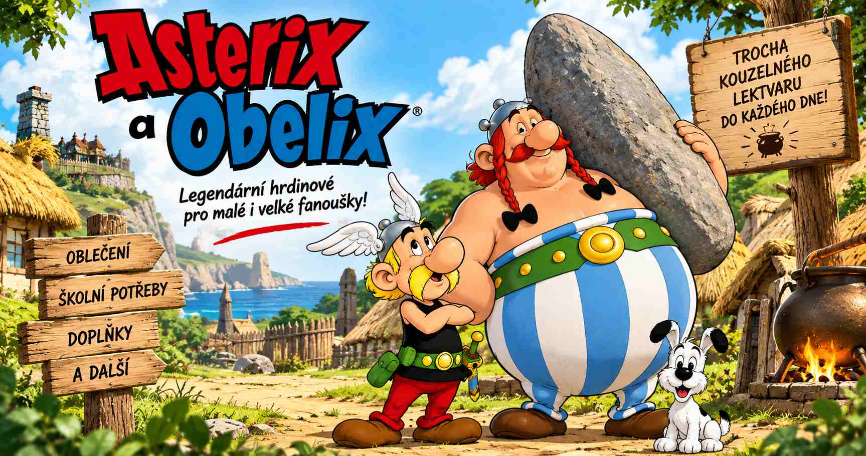 Asterix a Obelix – oblečení, školní potřeby a doplňky pro děti