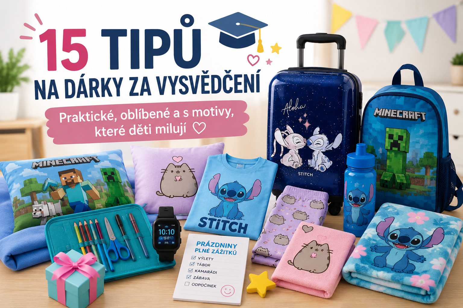 🎓 Co koupit dětem za vysvědčení? 15 tipů na praktické a obíbené dárky