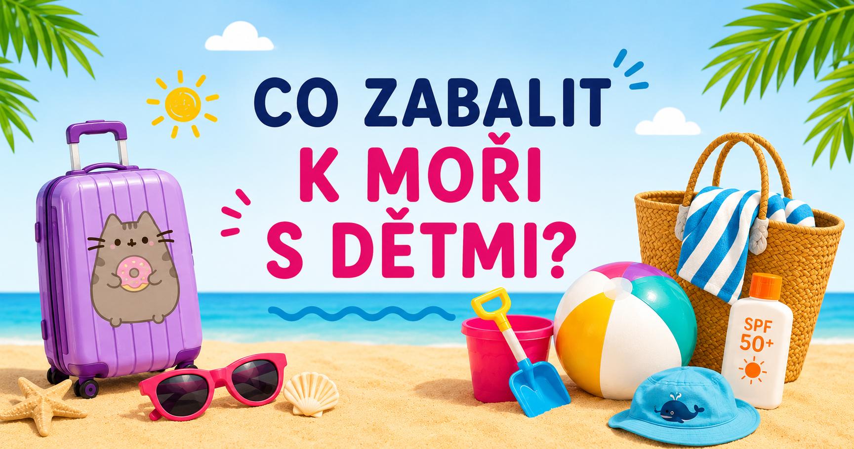 🌊 Co zabalit k moři s dětmi? Praktický seznam na dovolenou bez stresu