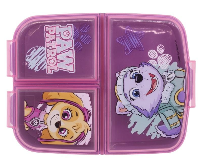 STORLINE Multi box na svačinu TLAPKOVÁ PATROLA růžový 19,5 x 16,5 x 6,7