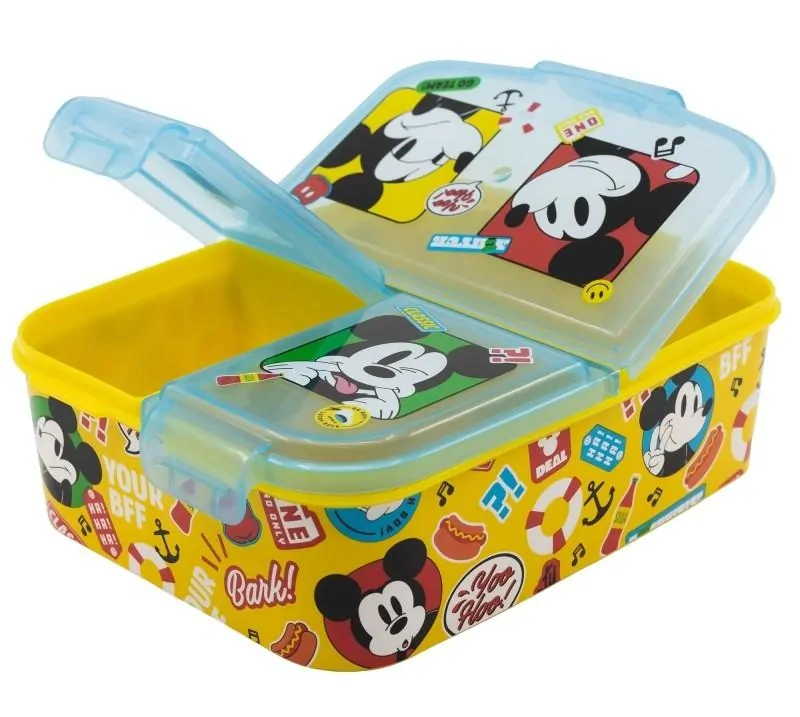 STORLINE Multi box na svačinu MICKEY žlutý 19,5 x 16,5 x 6,7