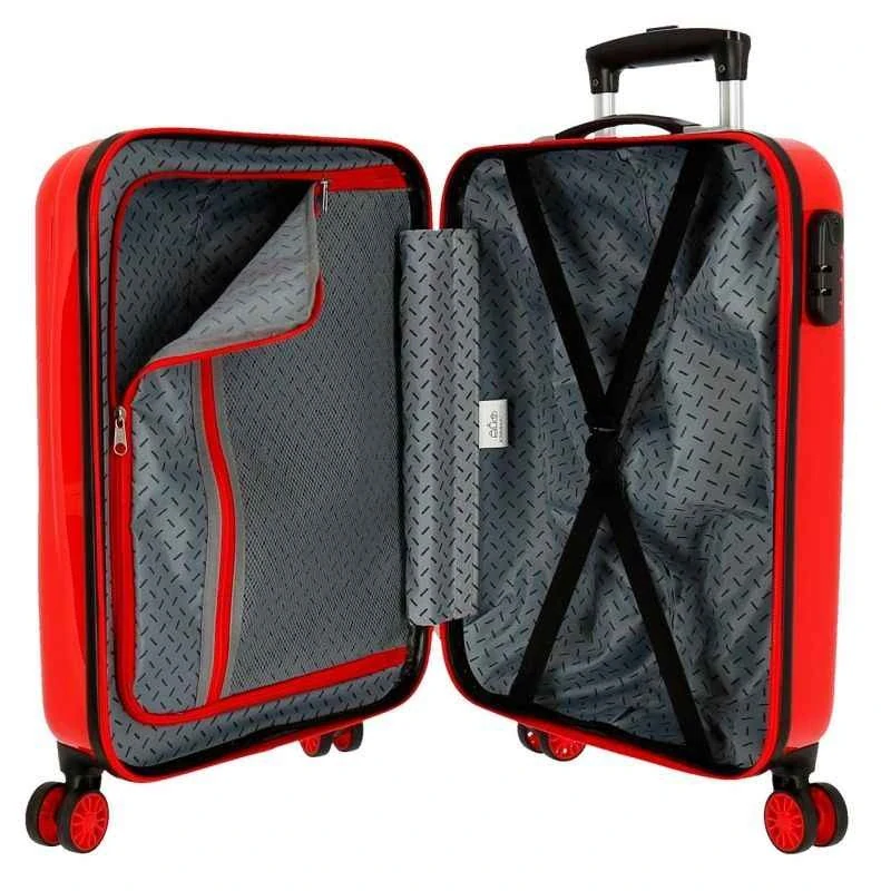 JOUMMABAGS Cestovní kufr Spiderman Street Red  se zámkem 55 x 38 x 20