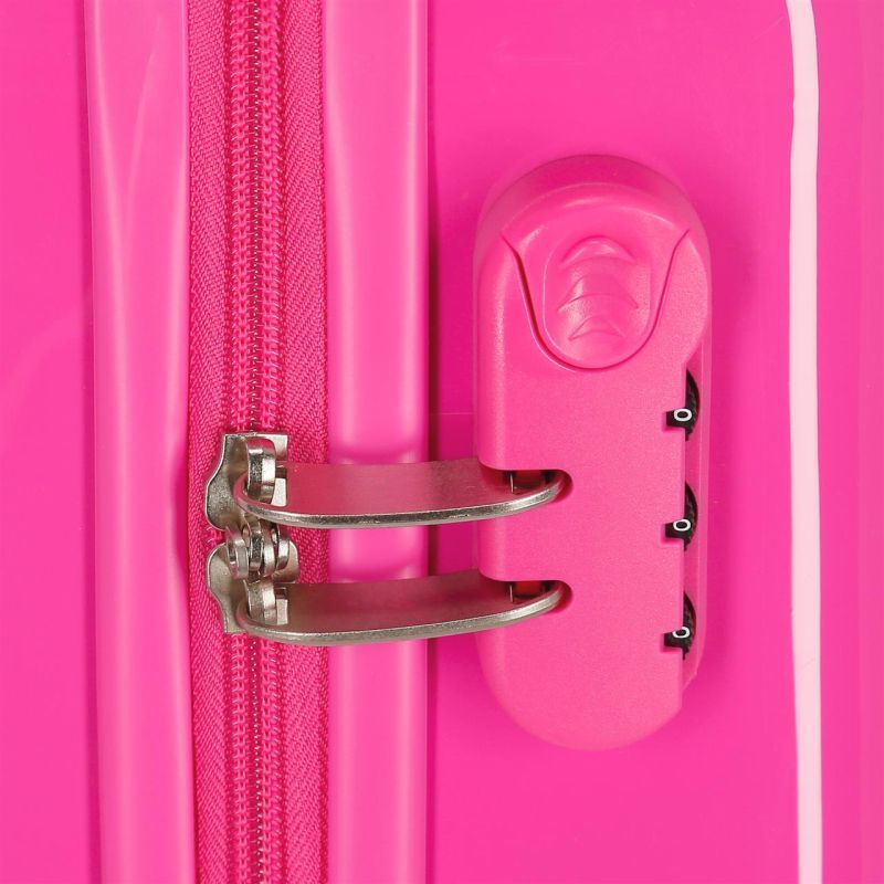 JOUMMABAGS Cestovní kufr ABS Roll Road Little Me Unicorn Pink ABS plast skořepinový se zámkem 55 x 38 x 20