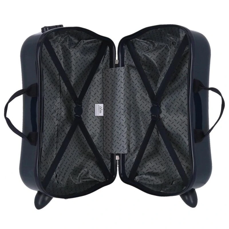 JOUMMABAGS Dětský kufřík odrážedlo na kolečkách Enso Gamer Navy MAXI 50 x 38 x 20