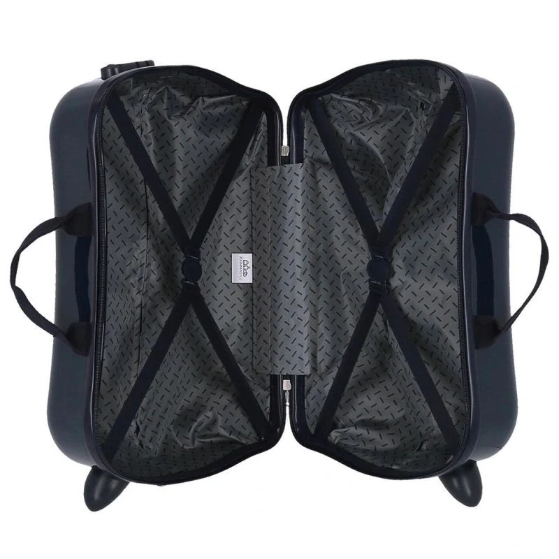 JOUMMABAGS Dětský kufřík odrážedlo na kolečkách Lilo and Stitch Face Down navy MAXI 50 x 38 x 20