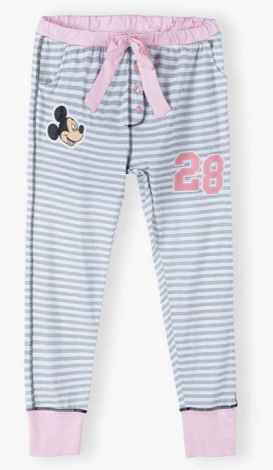 EPLUSM Dámské domácí kalhoty MINNIE šedý proužek, vel. M