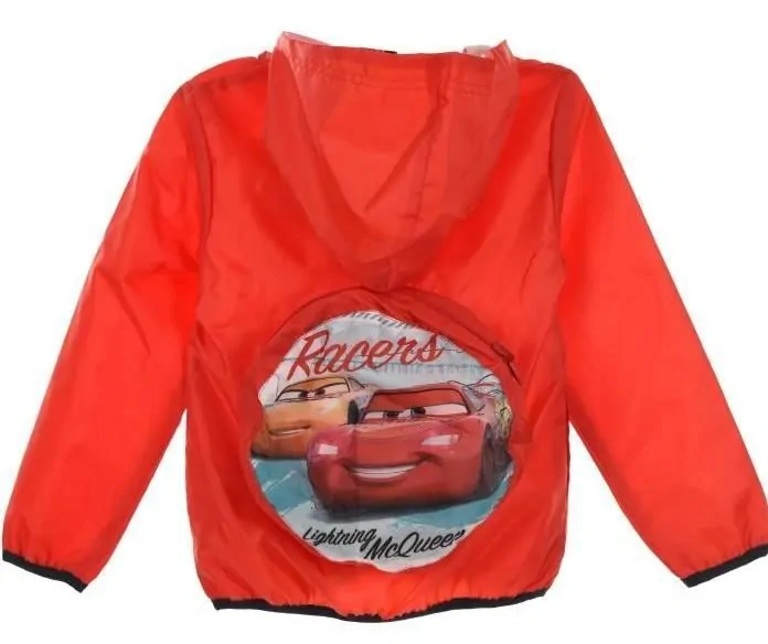 SUN CITY Bunda CARS šusťáková červená, vel. 98