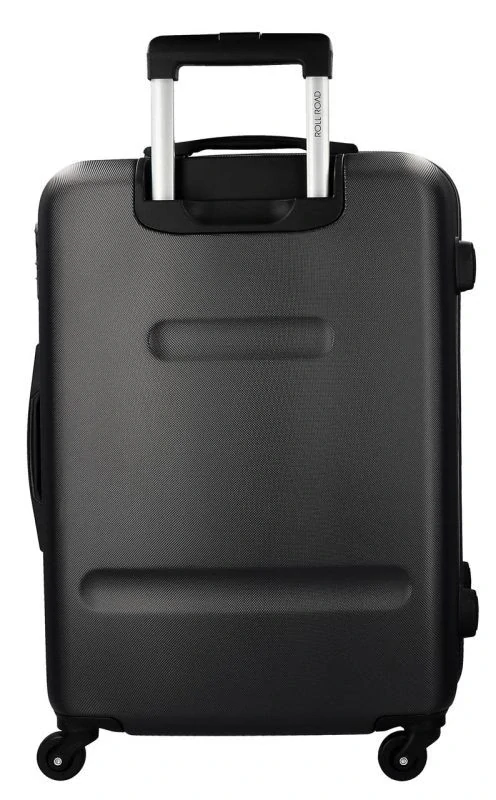 JOUMMABAGS Cestovní kufr ABS Roll Road Flex Black  ABS plast se zámkem, 65 cm