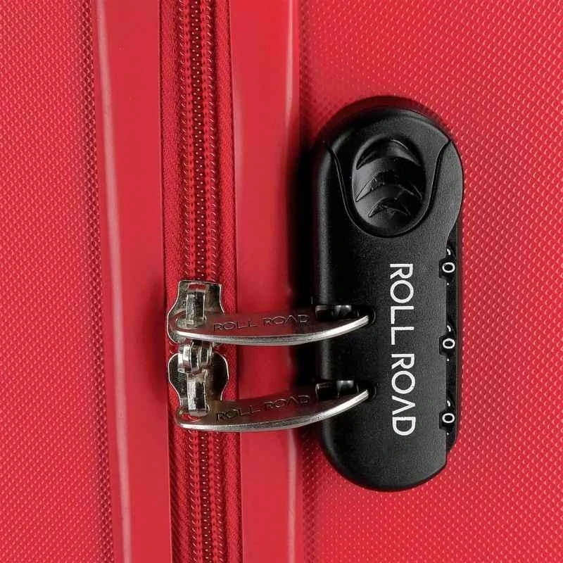 JOUMMABAGS Cestovní kufr ABS Roll Road Flex Red  ABS plast se zámkem, 75 cm