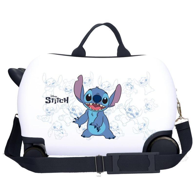 JOUMMABAGS Dětský kufřík odrážedlo na kolečkách Lilo and Stitch Happy white 45 x 31 x 20