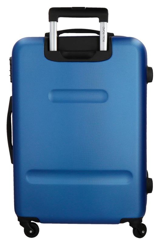 JOUMMABAGS Cestovní kufr ABS Roll Road Flex Blue ABS plastskořepinový se zámkem, 75 cm