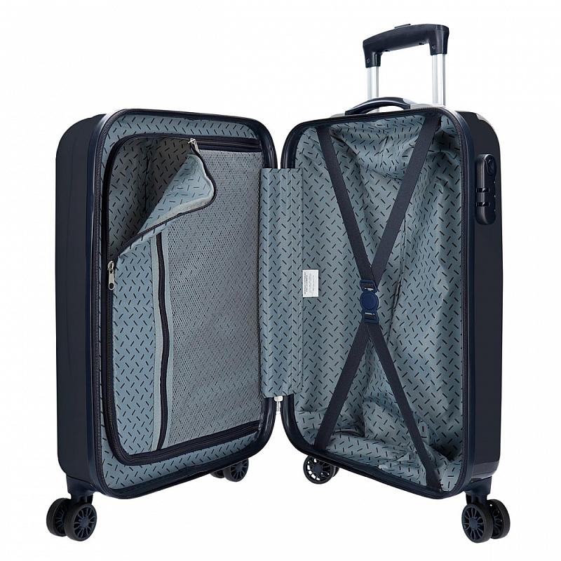 JOUMMABAGS Cestovní kufr Roll Road Palm skořepinový se zámkem 55 x 38 x 20