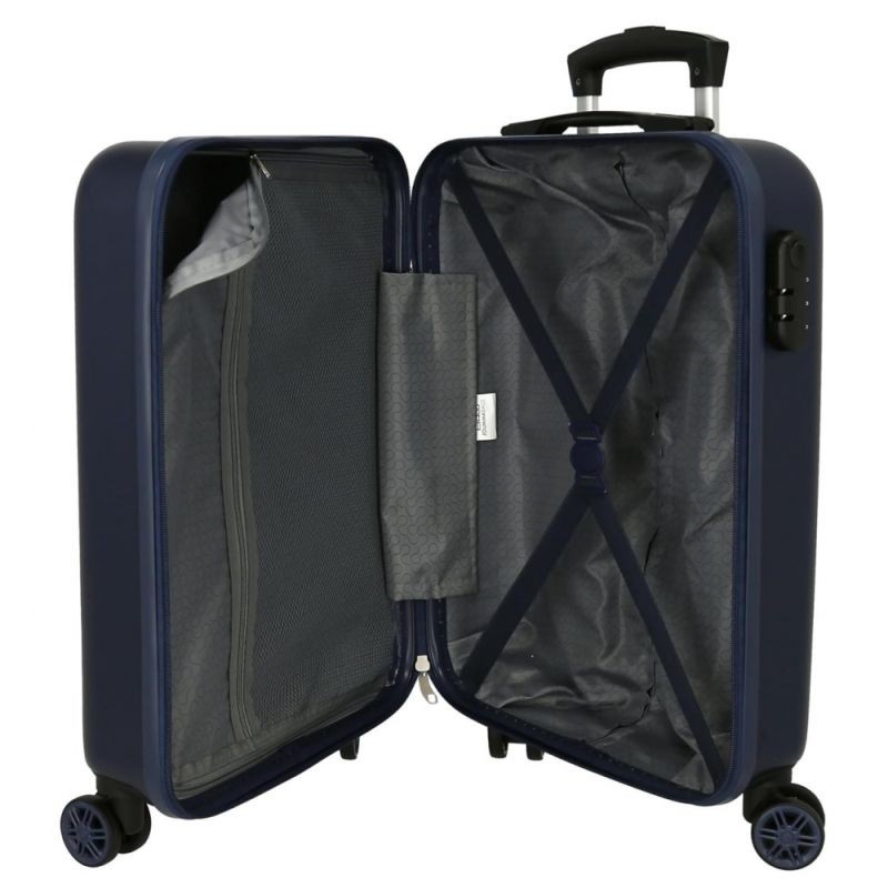 JOUMMABAGS Cestovní kufr ABS Enso Gamer Navy  ABS plast skořepinový se zámkem 55 x 38 x 20 