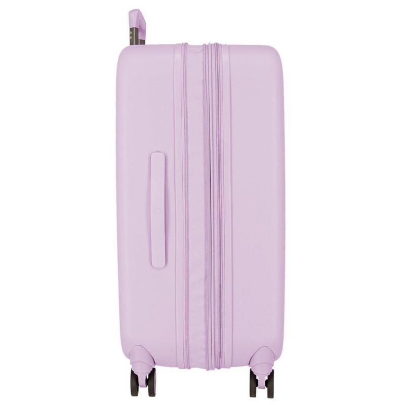 JOUMMABAGS Cestovní kufr ABS Enso Beautiful day purple ABS plast skořepinový se zámkem 70 x 48 x 28