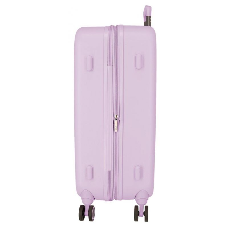 JOUMMABAGS Cestovní kufr ABS Enso Beautiful day purple ABS plast skořepinový se zámkem 70 x 48 x 28