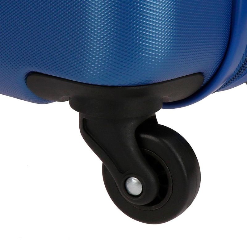 JOUMMABAGS Cestovní kufr ABS Roll Road Flex Blue ABS plastskořepinový se zámkem, 75 cm