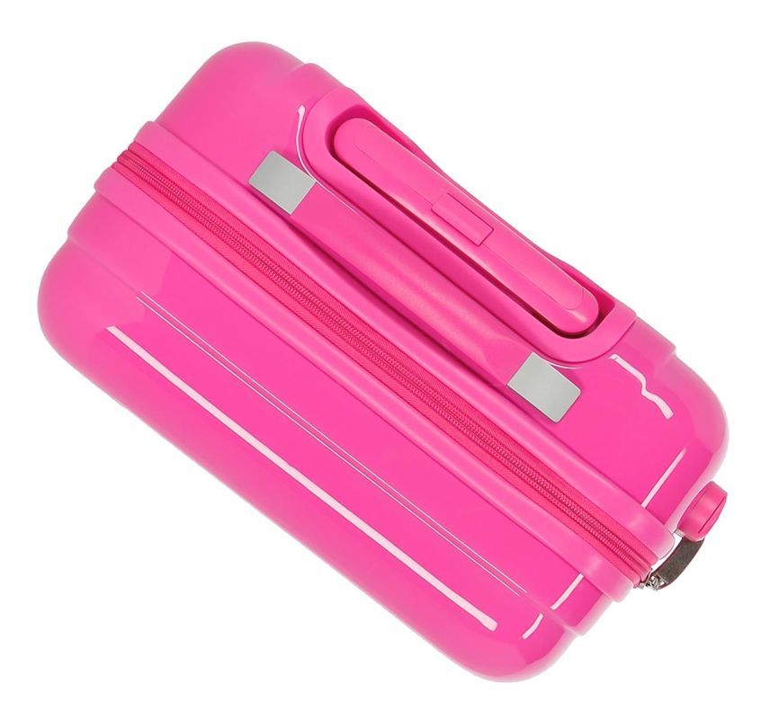 JOUMMABAGS Cestovní kufr ABS Roll Road Little Me Unicorn Pink ABS plast skořepinový se zámkem 55 x 38 x 20