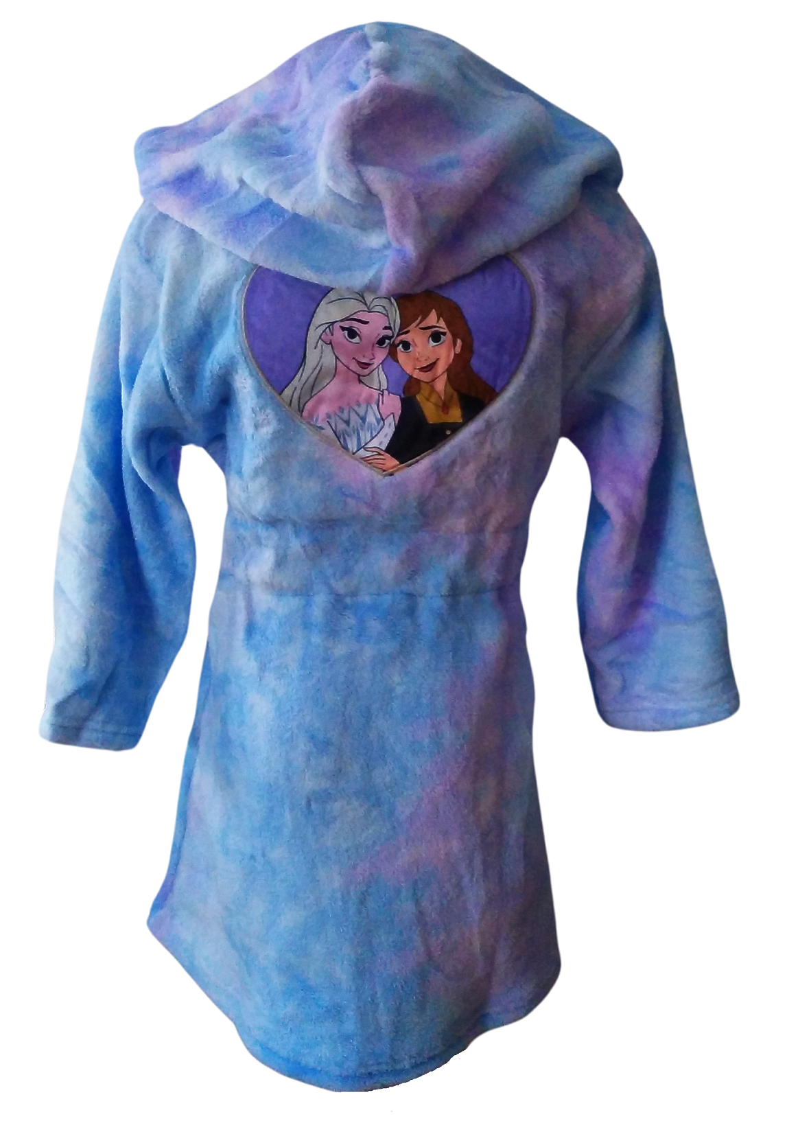 EPLUSM Župan FROZEN coral fleece modrofialový, vel. 98