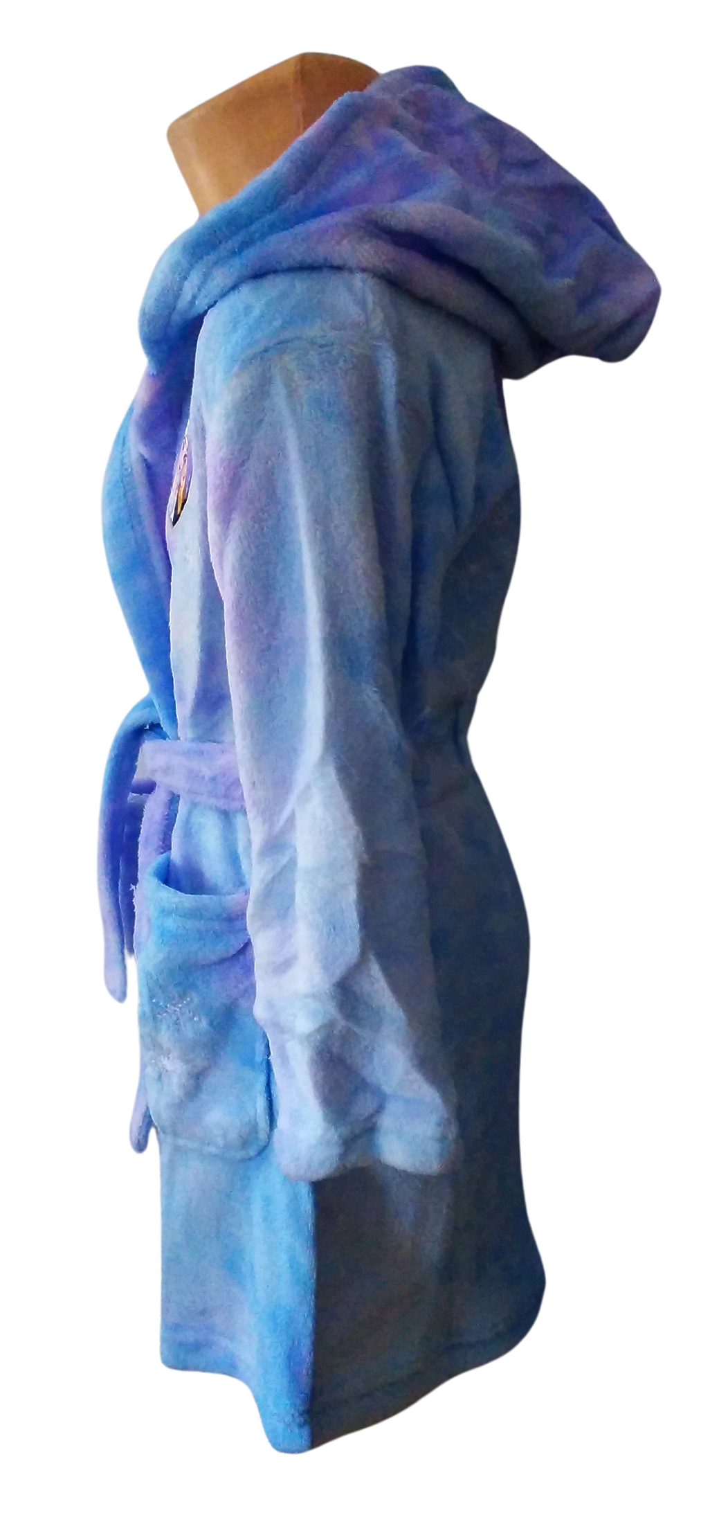 EPLUSM Župan FROZEN coral fleece modrofialový, vel. 98