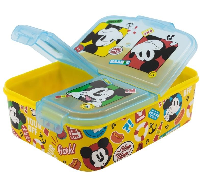 STORLINE Multi box na svačinu MICKEY žlutý 19,5 x 16,5 x 6,7