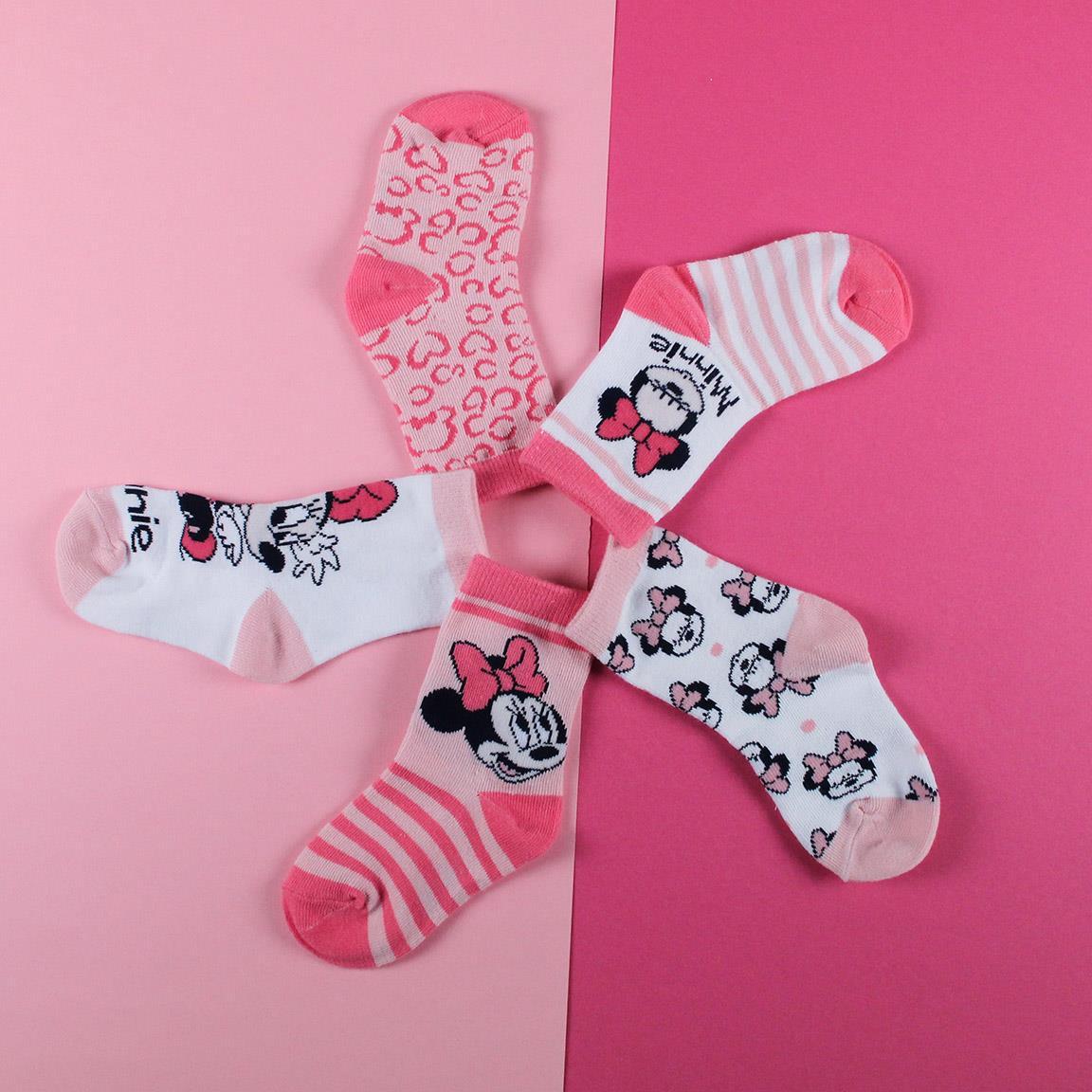CERDA Ponožky MINNIE BABY 5packs, vel. 19/20