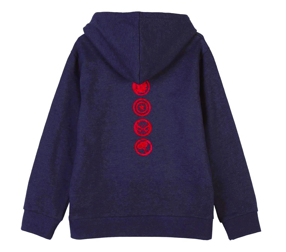 CERDA Mikina MARVEL s kapucí modrá, vel. 140
