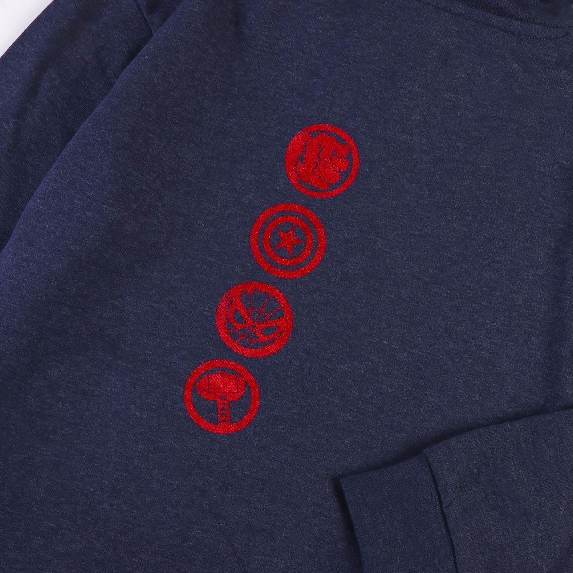 CERDA Mikina MARVEL s kapucí modrá, vel. 140