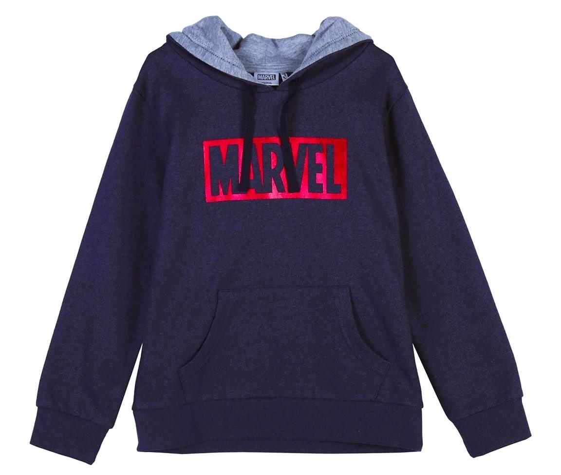 CERDA Mikina MARVEL s kapucí modrá, vel. 152