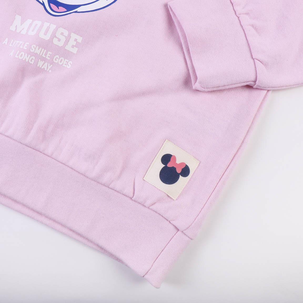CERDA Mikina MINNIE s kapucí růžová, vel. 122