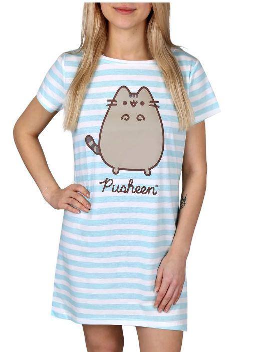 EPLUSM Noční košilka PUSHEEN tyrkysová, vel. L