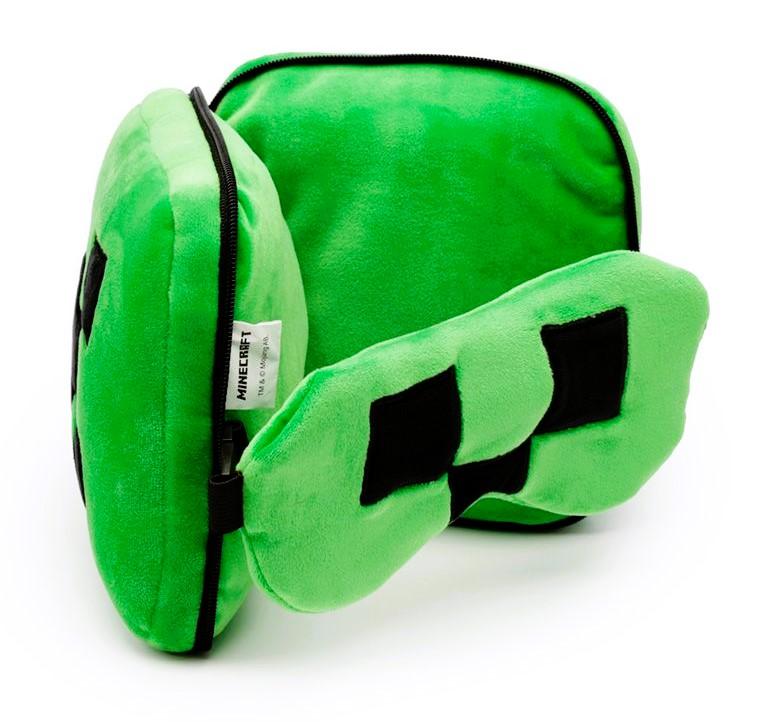 PUCKATOR Cestovní polštářek s maskou na oči MINECRAFT 