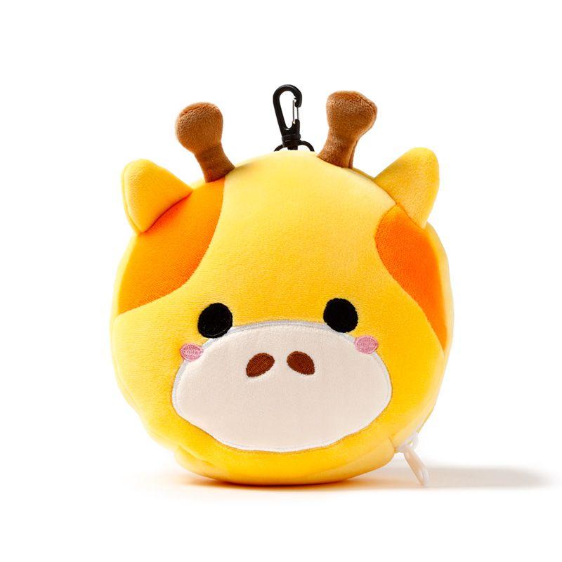 PUCKATOR Cestovní polštářek s maskou na oči ŽIRAFA