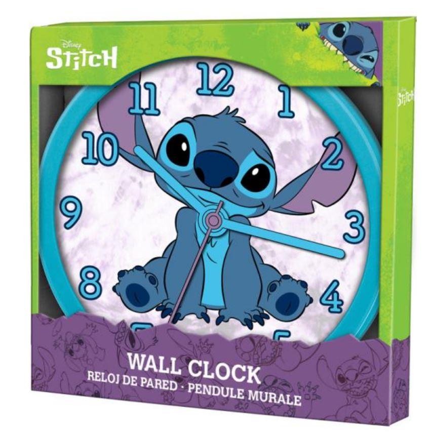 EUROSWAN Hodiny nástěnné STITCH 24 cm