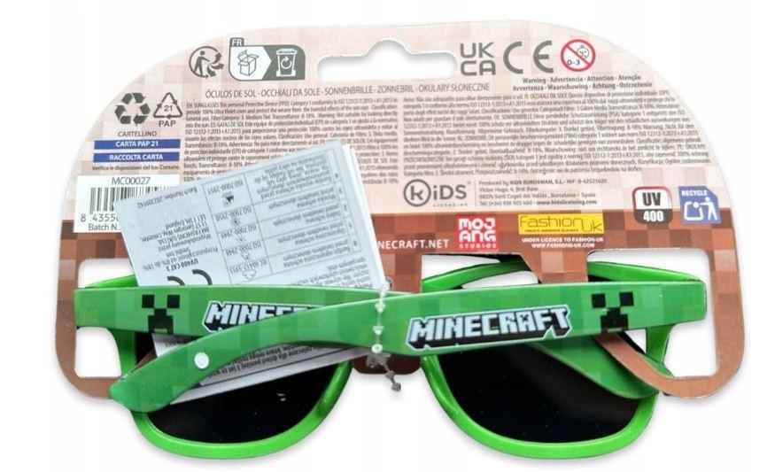 EUROSWAN Sluneční brýle MINECRAFT zelené
