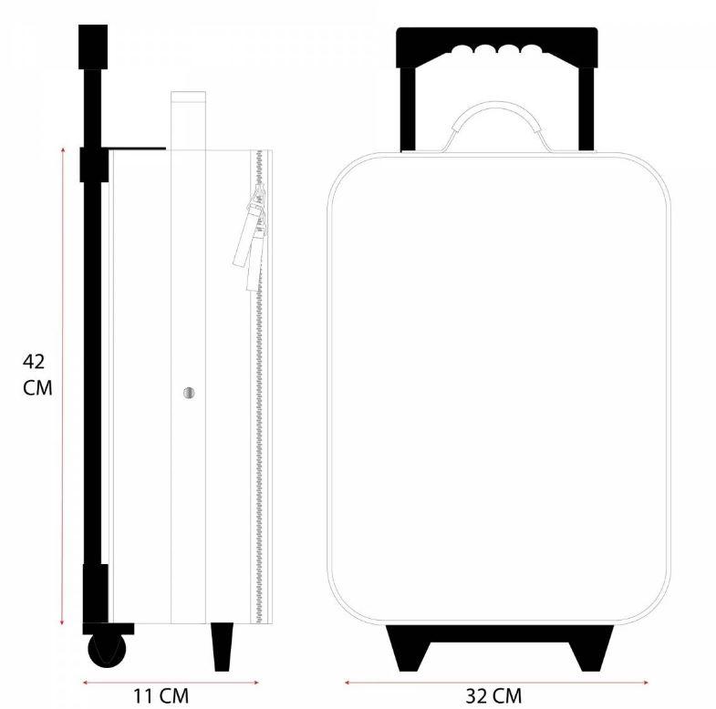 VADOBAG Kufr trolley TLAPKOVÁ PATROLA 42 x 31 x 13
