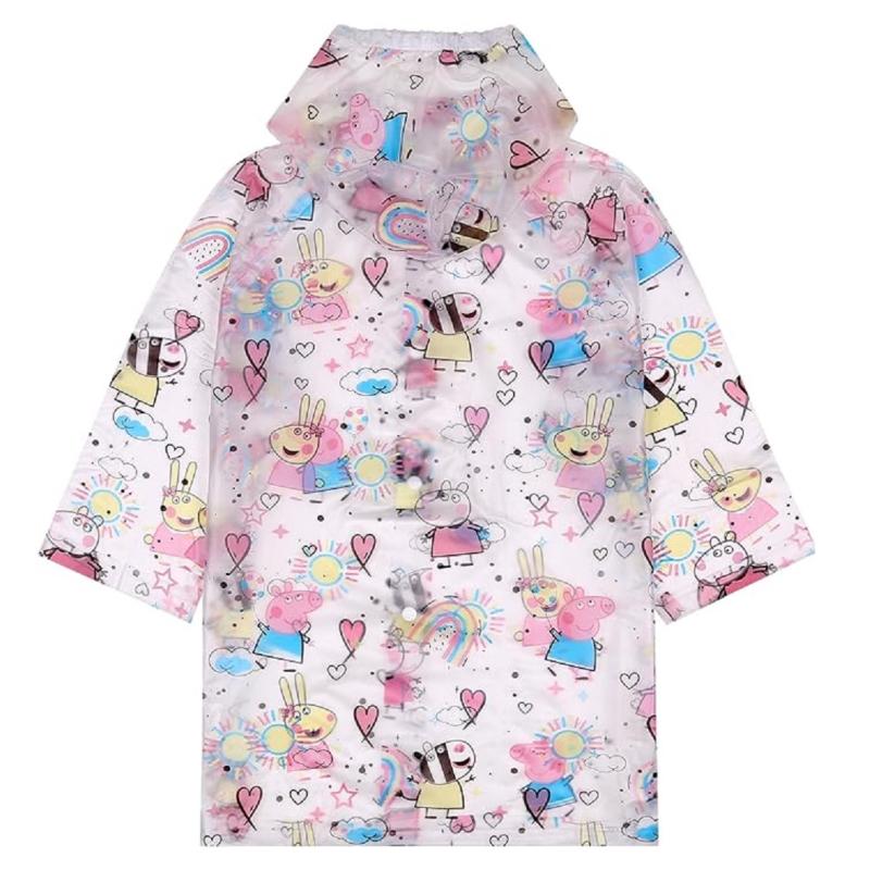 EPLUSM Pláštěnka PEPPA PIG průhledná transparentní, vel. 98/104