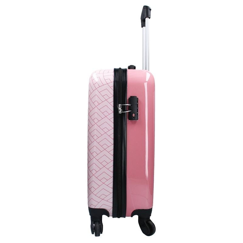 VADOBAG Kufr trolley MICKEY skořepinový se zámkem růžový 50 x 32 