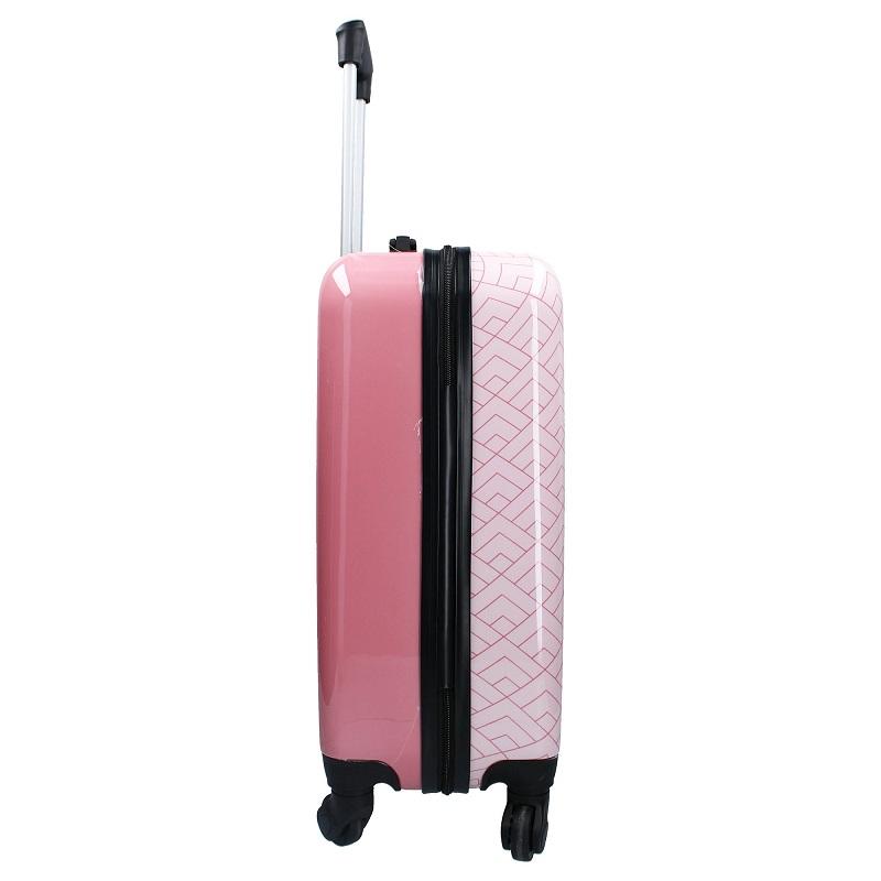 VADOBAG Kufr trolley MICKEY skořepinový se zámkem růžový 50 x 32 