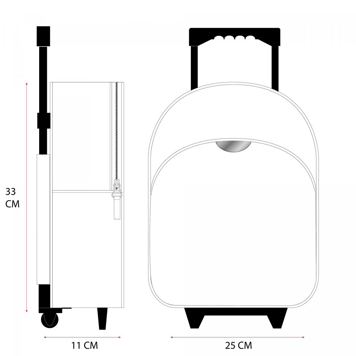 VADOBAG Kufr trolley BLUEY 33 x 25 x 11 cm