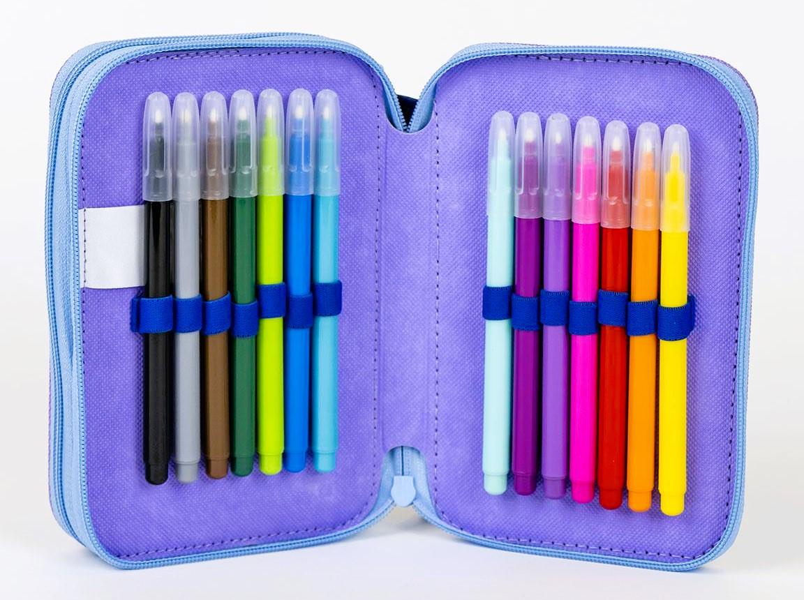 CERDA Penál LILO A STITCH dvoupatrový s výbavou 