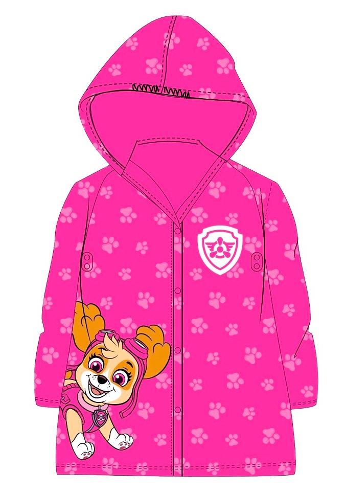 EPLUSM Pláštěnka TLAPKOVÁ PATROLA Skye malinová dívčí, vel. 122/128