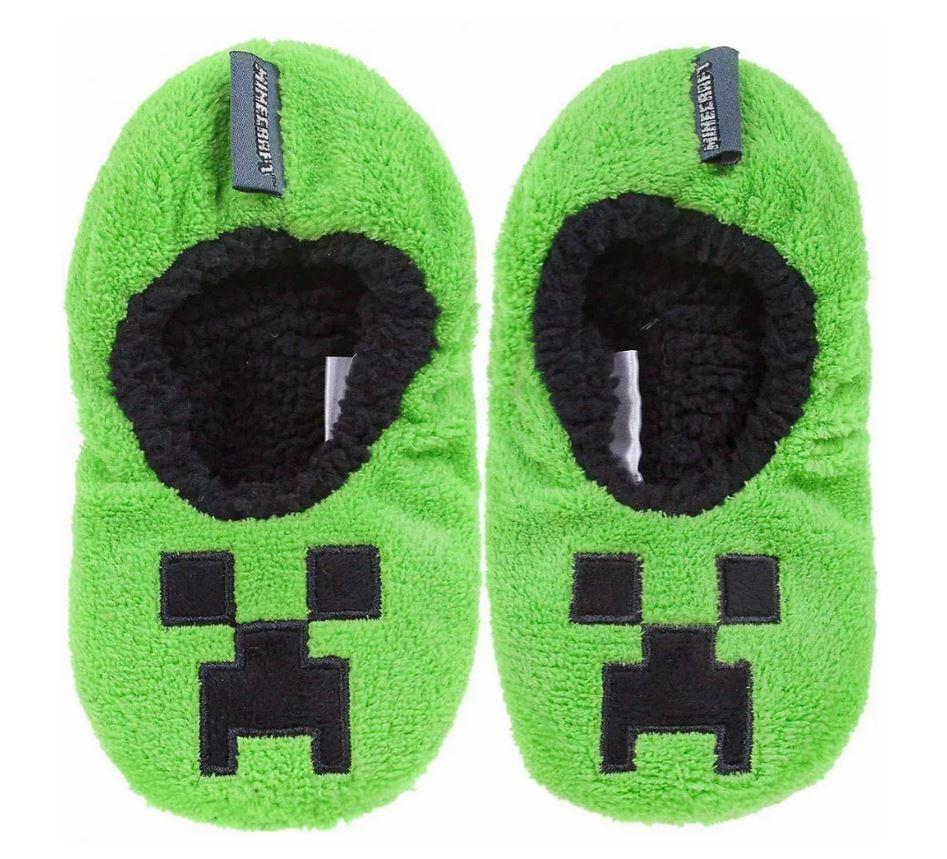 OFICIÁLNÍ LICENCE Bačkory MINECRAFT chlupaté zelené, vel. 31/32