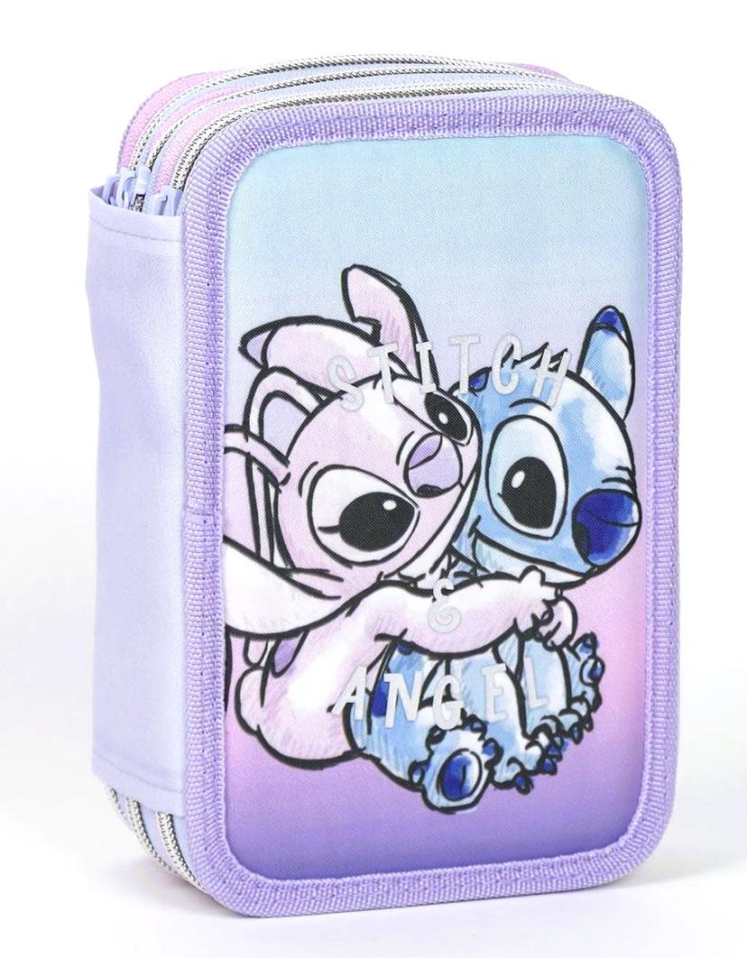 CERDA Penál LILO A STITCH třípatrový s výbavou 