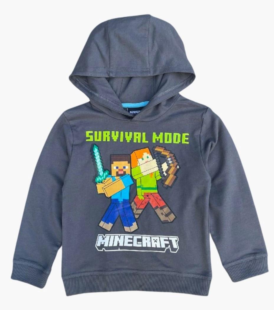 OFICIÁLNÍ LICENCE Mikina MINECRAFT petrolejová, vel. 116