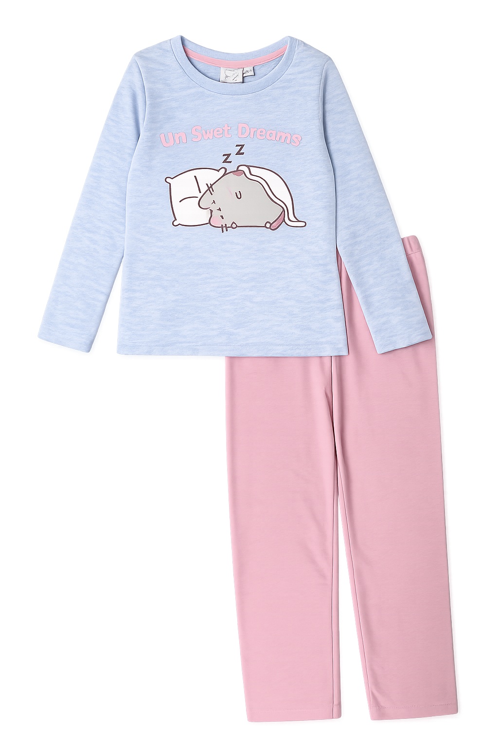 Dívčí pyžamo PUSHEEN dlouhé šedo-broskvové, vel 140