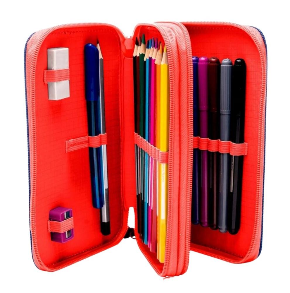 EUROSWAN Penál SPIDERMAN dvoupatrový s výbavou