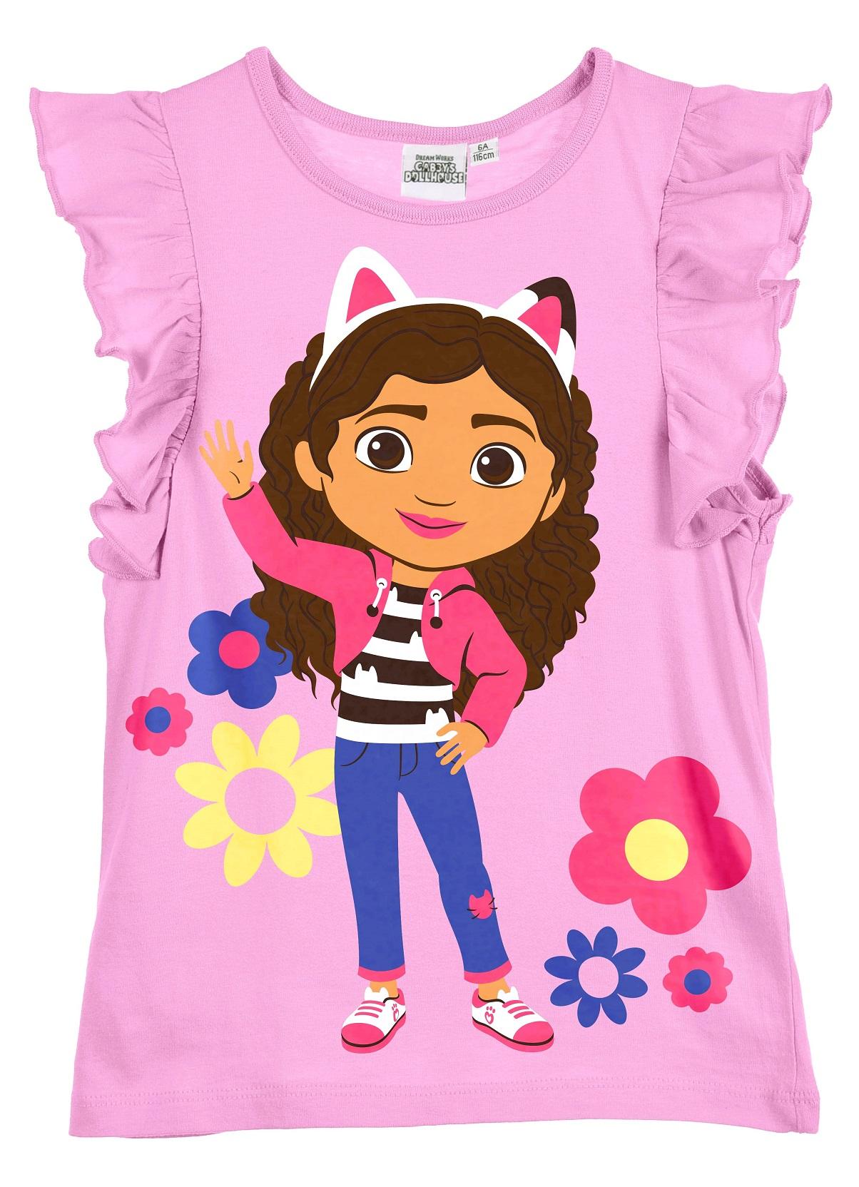 SUN CITY Tričko GÁBININ KOUZELNÝ DOMEK růžové, vel. 104