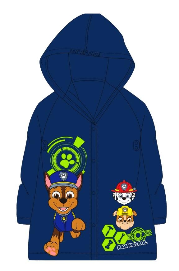 EPLUSM Pláštěnka TLAPKOVÁ PATROLA tm. modrá chlapecká, vel. 122/128