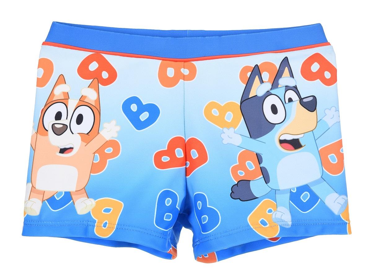 OFICIÁLNÍ LICENCE Plavky BLUEY boxerky modrý lem, vel. 116
