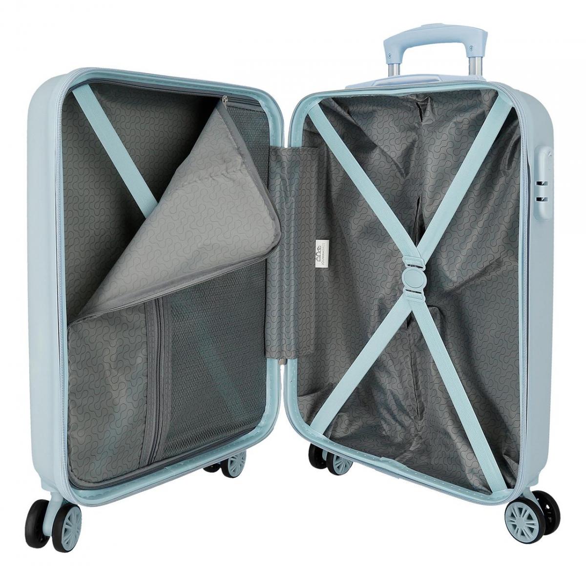 JOUMMABAGS Cestovní kufr FROZEN Ledové Království ABS plast skořepinový se zámkem 55 x 38 x 20